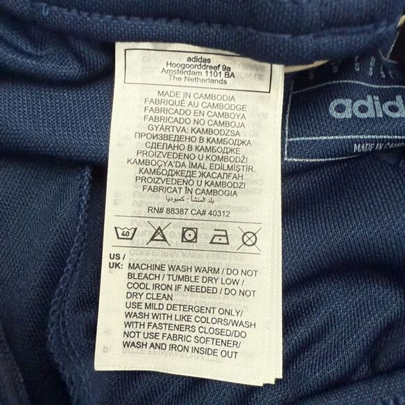 Adidas Tiro 24 Training Pants Men’s Sports Baseball Navy Blue 2 White Small - Picture 7 of 12